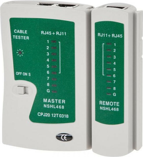 Andowl Q-314 Tester Καλωδίων Δικτύου RJ45 / RJ11 / RJ12