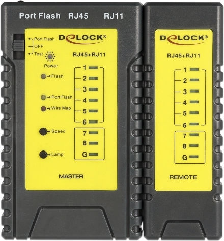 DeLock 86407 Tester Καλωδίων Δικτύου RJ45 / RJ12
