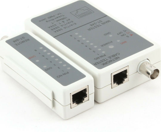 Cablexpert Tester Rj-45 Rg-58 Tester Καλωδίων Δικτύου RJ45