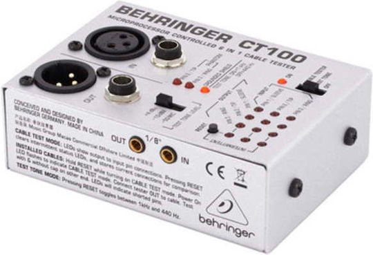 Behringer CT-100 Kabeltester Für Audio MIDI RCA TT XLR Jack