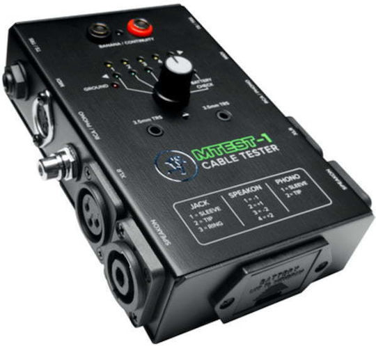 Mackie MTEST-1 Tester De Cabluri Audio MIDI RCA XLR Jack