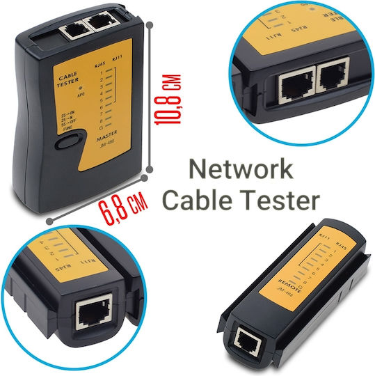 Jakemy 468AL Network Cable Tester BNC RJ11 RJ45