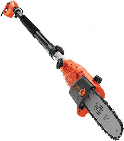 Black & Decker PS7525 Telescopic Pole Saw Electric 800W Total Length 270cm and Blade 25cm