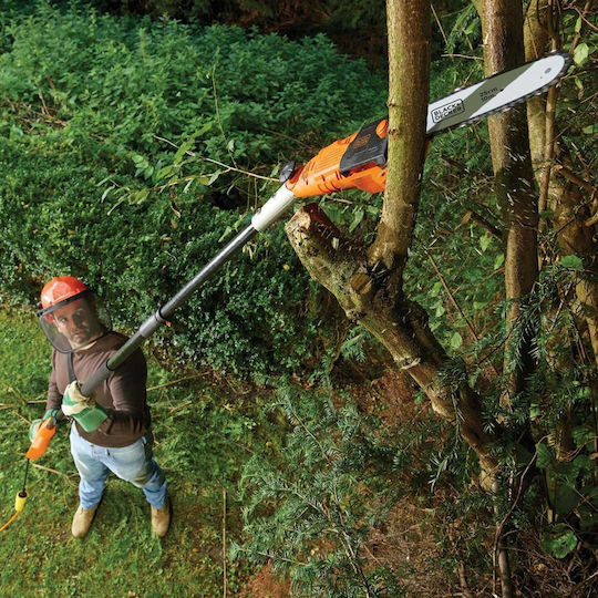 Black & Decker PS7525 Telescopic Pole Saw Electric 800W Total Length 270cm and Blade 25cm