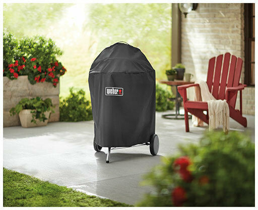 Weber Premium Grill Cover Black Compatible with the Master Touch Premium from Polyester 63.5cmx68.6cmx88.9cmcm
