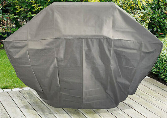 Home & Camp Grill Cover Gray from Polyester with UV Protection 150cmx70cmx110cmcm