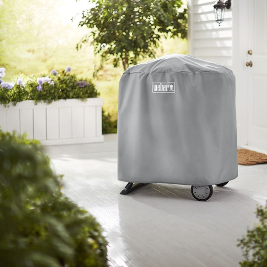 Weber Premium Acoperire Grătar Gri din Poliester cu Protecție UV