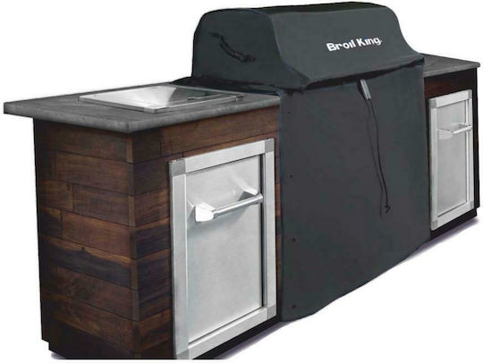Broil King Imperial™ 490 Grill Cover Black Compatible with the Imperial 490 from Polyester 70cmx66cmx122cmcm