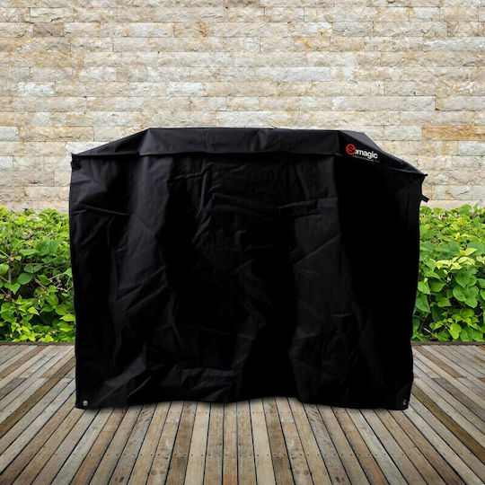 Somagic Grill Cover Black Compatible with the Somagic BBQ 120 from Polyester with UV Protection 120cmx62cmx80cmcm