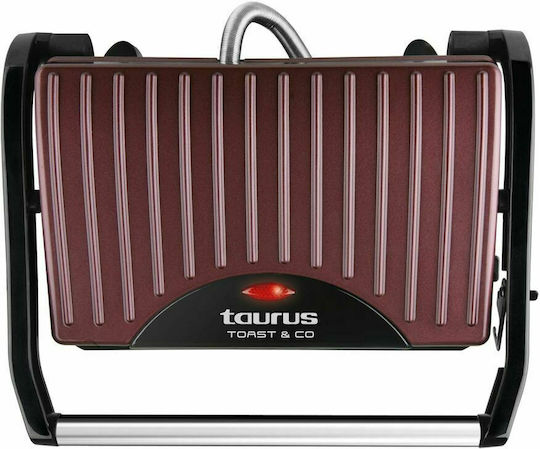 Taurus Toast & Co Τοστιέρα Γκριλιέρα 700W Μωβ