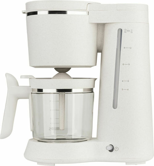 Philips Filter Coffee Machine 1000W Silk White Matte