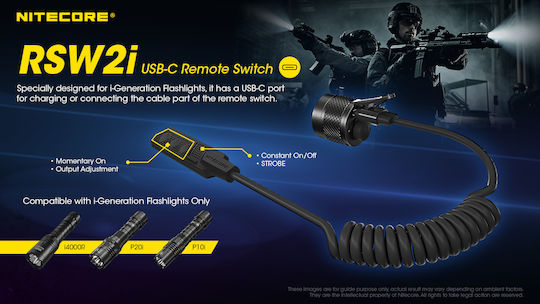 NiteCore RSW2 Διακόπτης με Σπιράλ