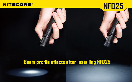NiteCore NFD25 Objektivfilter Weiß