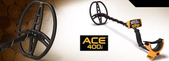 Garrett Ace 400i Ανιχνευτής Μετάλλων Εδάφους με Αδιάβροχο Πηνίο
