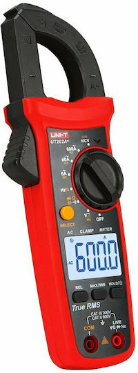 Uni-T Clamp Meter Digital 200A AC True RMS with Test Leads UT202A+