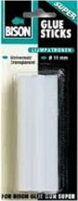 Bison Ράβδοι Σιλικόνης Ράβδοι Σιλικόνης Glue Sticks Super Διάφανο 11mm 6τμχ