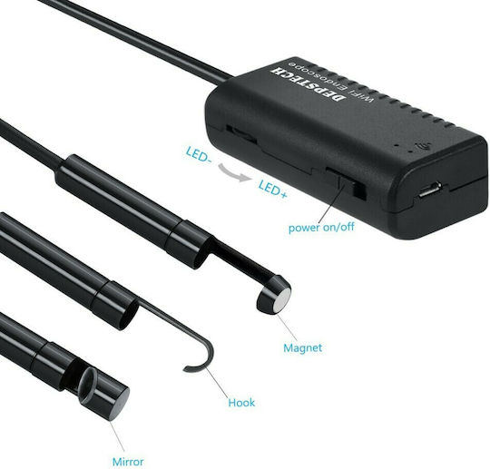 YPC-HD720P Ενδοσκοπική Κάμερα Wi-Fi για Κινητό με Ανάλυση 1280x720 pixels και Καλώδιο 5m