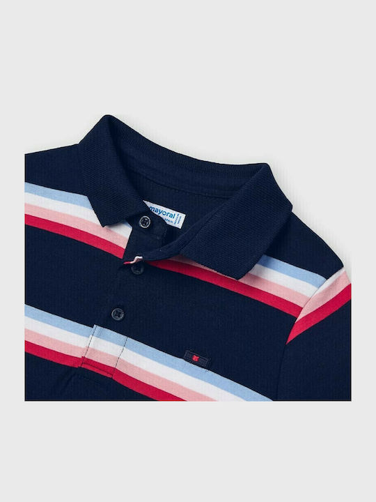 Kinderpolo Kurzarm Marineblau