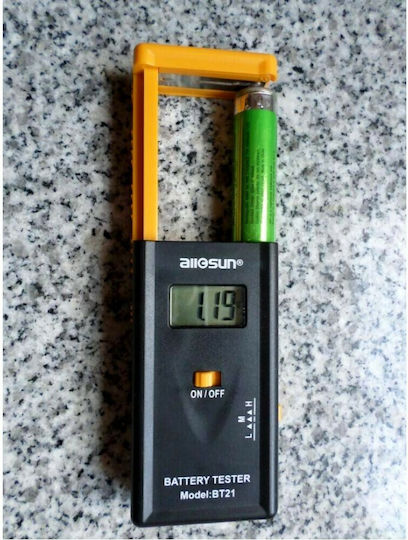 E-Sun BT-21 Ψηφιακό Battery Tester με Πτυσσόμενη Υποδοχή