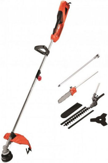Kraft 691091 Garden Multi Tool Electric 4 in 1 Pole Saw Brush Cutter Hedge Trimmer Attachment Extension