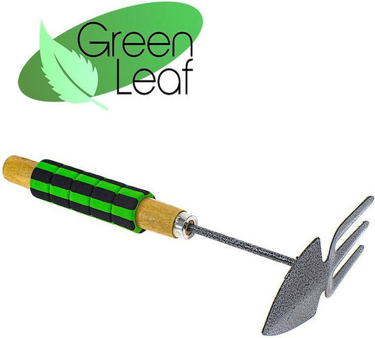 Bj Green Leaf Kultivator mit drei Zinken Gartenrechen mit Stiel 29cm