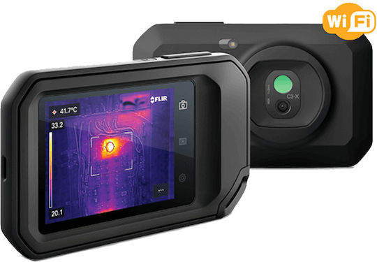 Flir Compact Handheld Thermal Camera mit Bildschirm 3.5" für Temperaturen von -20°C bis 300°C mit WiFi