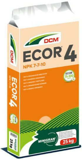 DCM Eco-mix 4 Βιολογικό Κρυσταλλικό Λίπασμα Αζώτου, Φωσφόρου, Καλίου (7-7-10) για Τριανταφυλλιές, Λαχανικά, Γκαζόν, Ανθοφόρα Φυτά, Οπωροφόρα, Καρποφόρα 25kg