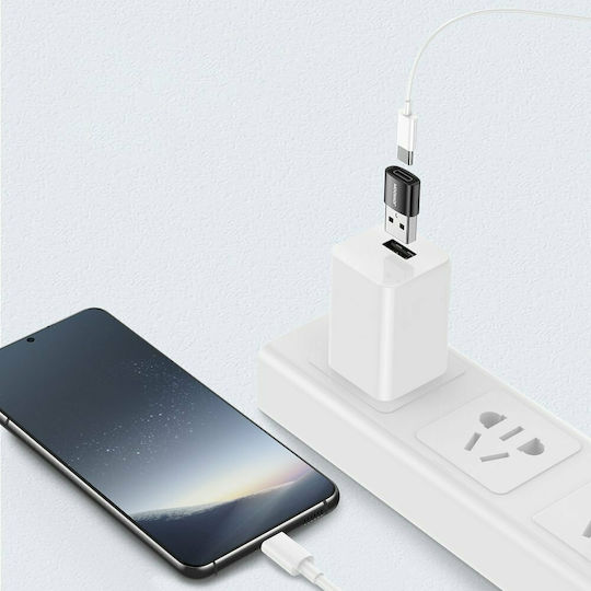 Joyroom S-H152 Конвертор USB-C женски към USB-A мъжки Черен 2бр