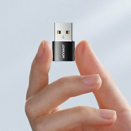 Joyroom S-H152 Конвертор USB-C женски към USB-A мъжки Черен 2бр