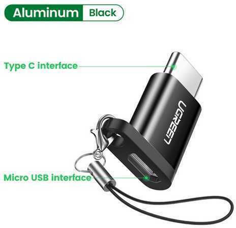Ugreen Μετατροπέας USB-C male σε micro USB female 1τμχ 30391