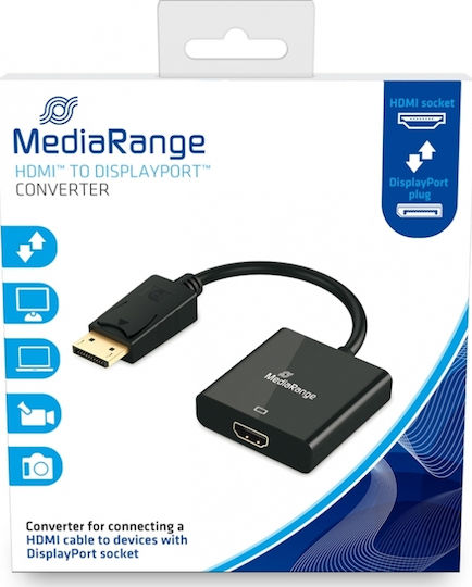 MediaRange Converter DisplayPort male to HDMI female 1pcs MRCS175