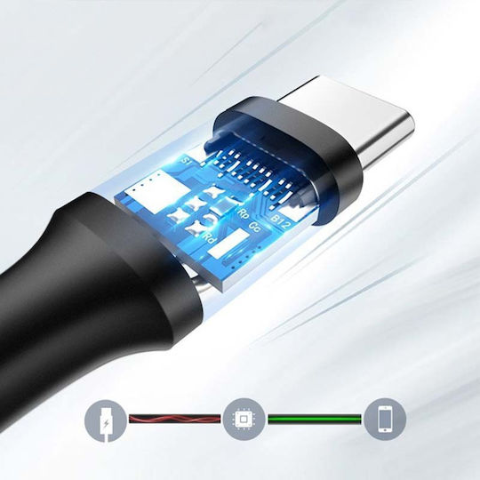 Ugreen US184 USB 3.0 Cable USB-C Male - USB-A 15W PD Black 0.5m 20881