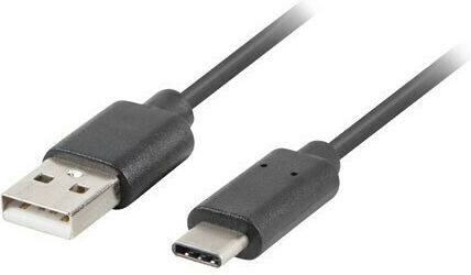 Lanberg USB 2.0 Cable USB-C male - USB-A Μαύρο 0.5m CA-USBO-10CU-0005-BK