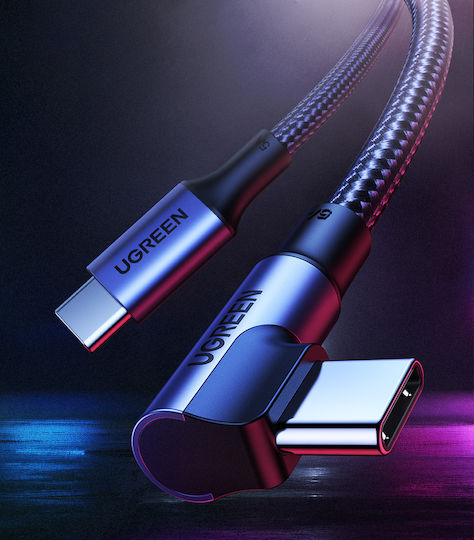 Ugreen US334 Braided USB 2.0 Cable USB-C Male - USB-C 100W PD Black 1m 70643