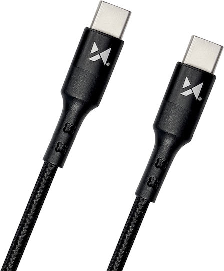Wozinsky WUC-PD-CC1B Geflochten USB 2.0 Kabel USB-C männlich - USB-C 18W Schwarz 1m