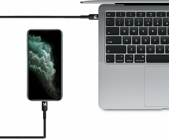 Wozinsky WUC-PD-CC1B Geflochten USB 2.0 Kabel USB-C männlich - USB-C 18W Schwarz 1m