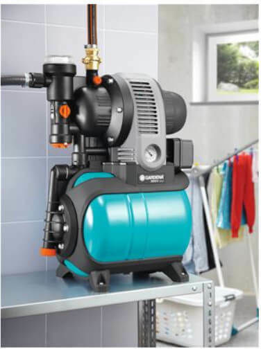 Gardena 01754-20 Einstufig Einphasig Wasserdruckpumpe mit Behälter 24 Liter 850W