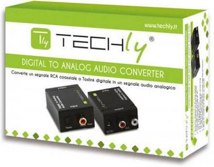 Techly Konverter RCA weiblich zu RCA / Toslink weiblich 1Stück IDATA SPDIF-3