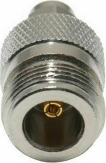 E Zy.Net EZ-SMAM2NF Μετατροπέας SMA male σε N-Connector female Ασημί 1τμχ