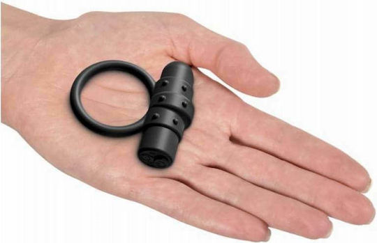 Pipedream Sir Richard's Vibrating Silicone C Ring Vibrating Cock Ring Cock Silicon Black