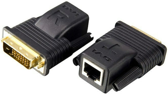 Aten Convertor DVI-D masculin în RJ-45 feminin 2buc VE066