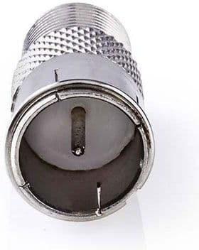 Nedis Konverter F-Stecker männlich zu F-Stecker weiblich Silber 10Stück CSGP41956ME