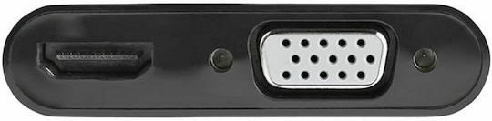 StarTech Convertor DisplayPort masculin în HDMI / VGA feminin 1buc DP2VGAHD20