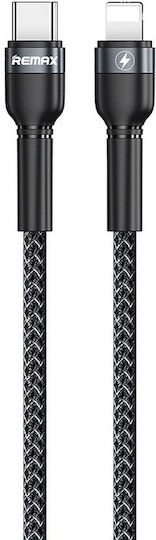 Remax Sury 2 Braided USB-C to Lightning Cable 18W Black 1m (RC-009)