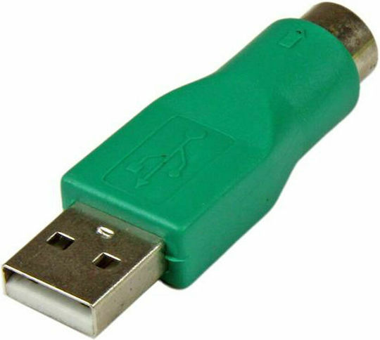 StarTech Μετατροπέας USB-A male σε PS/2 female Πράσινο 1τμχ GC46MF