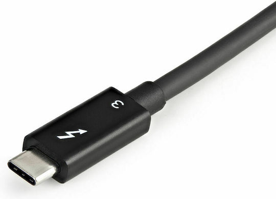 StarTech Μετατροπέας Thunderbolt male σε DisplayPort 2x female Γκρι 1τμχ TB32DP14