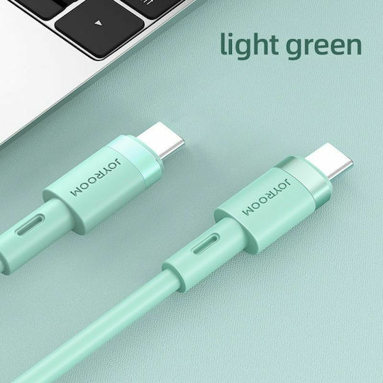 Joyroom S-1830N9 USB 2.0 Cable USB-C male - USB-C 60W Πράσινο 1.8m