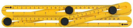 Vorel 18470 Plastic Folding Ruler Angled