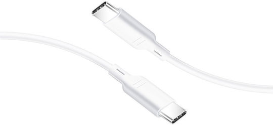 Blue Star USB 2.0 Cable USB-C male - USB-C PD Λευκό 1.2m
