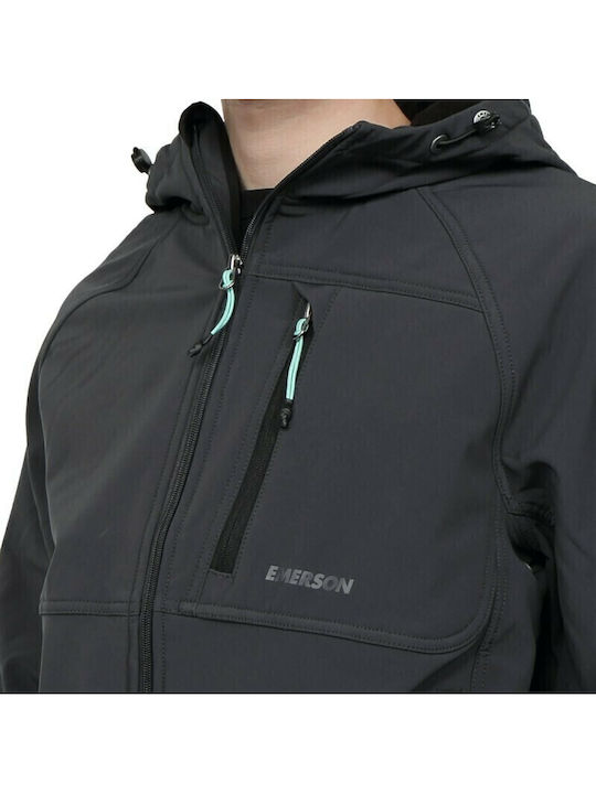 Winter Jacke Softshell Wasserdicht und Winddicht Gray